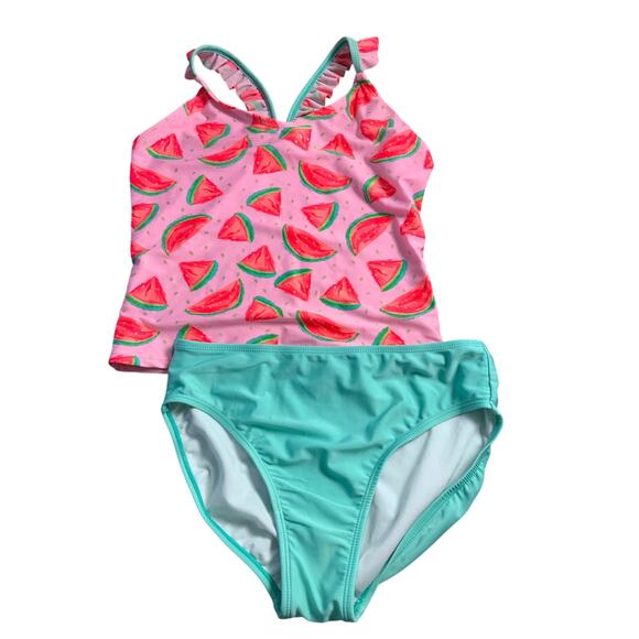 Cat & Jack Watermelon tankini size XL 14-16 - Picture 1 of 3